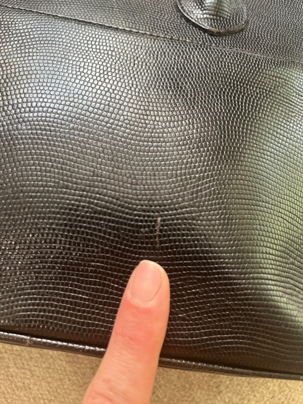 Vintage Neiman Marcus Classic Black Structured Dome Purse Handbag Flawed*** - Picture 10 of 16